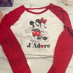 Disney Red and White Apparel